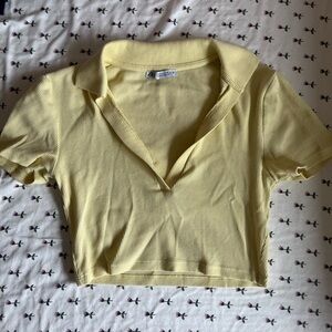 Cropped Zara polo v-neck